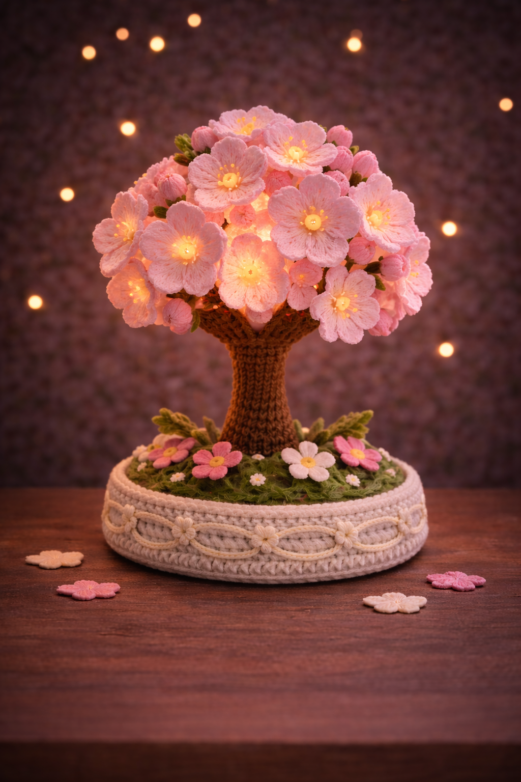 4 in 1 Flower Glow Lamps – Crochet Patterns
