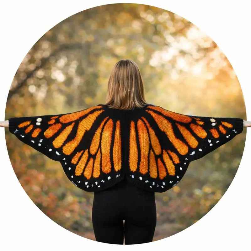 Monarch Butterfly Cardigan Crochet Pattern (PDF)