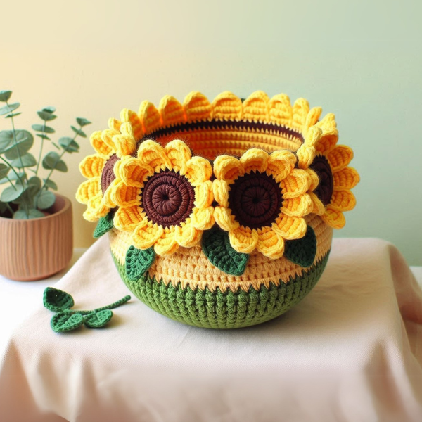 4 in 1 Floral Vase Bundle – Crochet Pattern