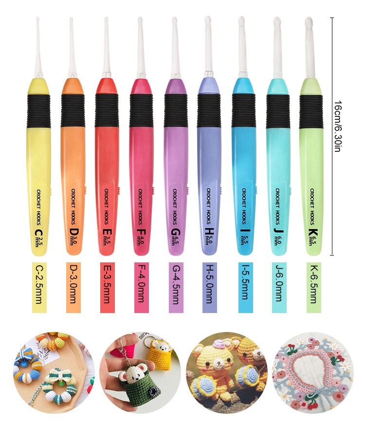 LED Luminous Crochet Tools With Lights