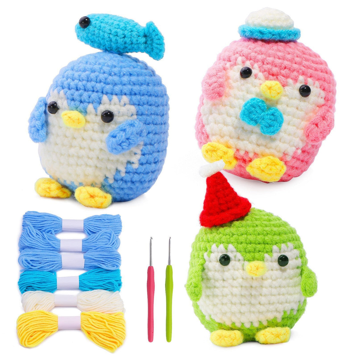 Handmade Diy Wool Ball Doll Crochet Material Package