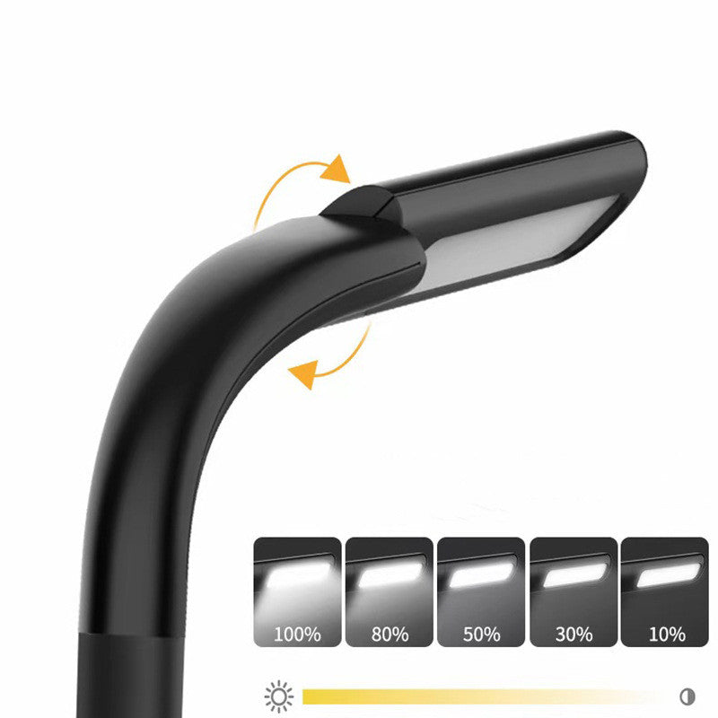 LED Portable Neck Reading USB Rechargeable Student Learning Eye Care Desk Lamp