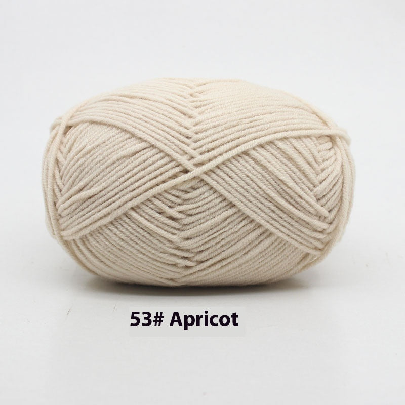 Four-strand Milk Cotton Crochet Cotton Wool Ball