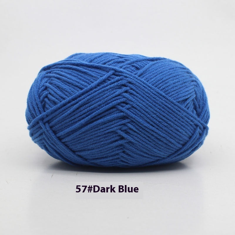 Four-strand Milk Cotton Crochet Cotton Wool Ball