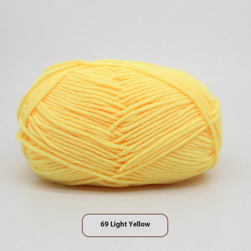 Four-strand Milk Cotton Crochet Cotton Wool Ball