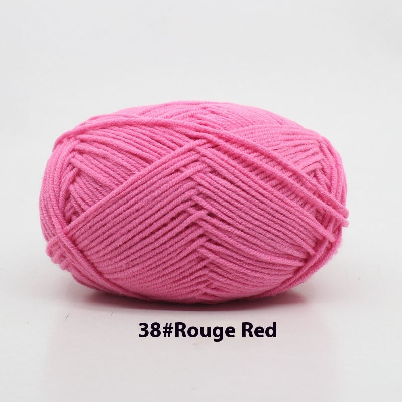 Four-strand Milk Cotton Crochet Cotton Wool Ball