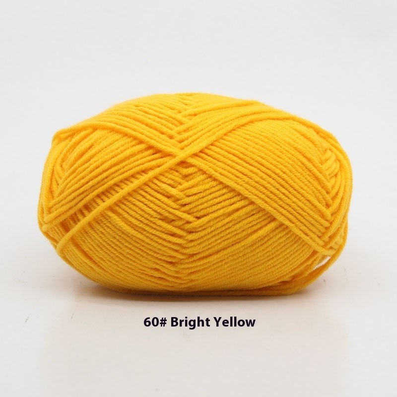 Four-strand Milk Cotton Crochet Cotton Wool Ball