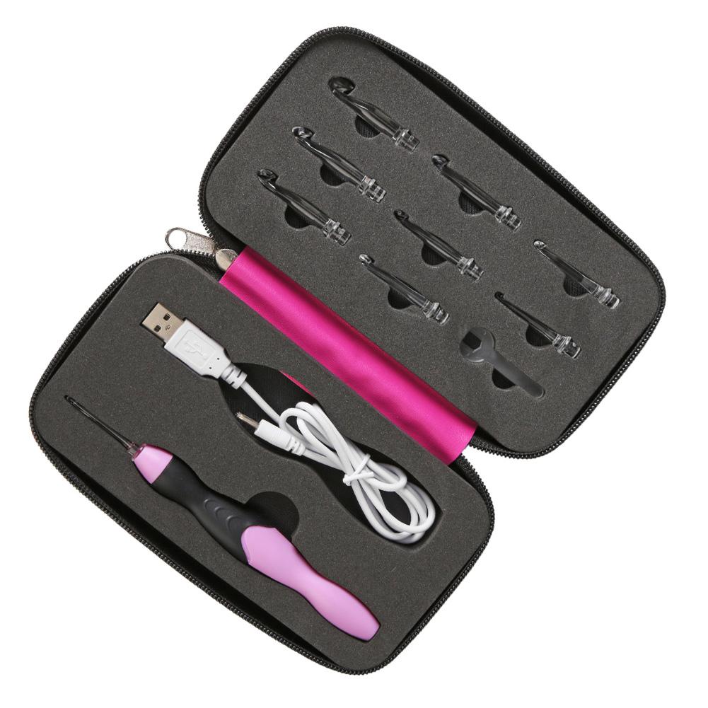 Glowing Crochet Hook Can Be Recharged To Adjust The Brightness