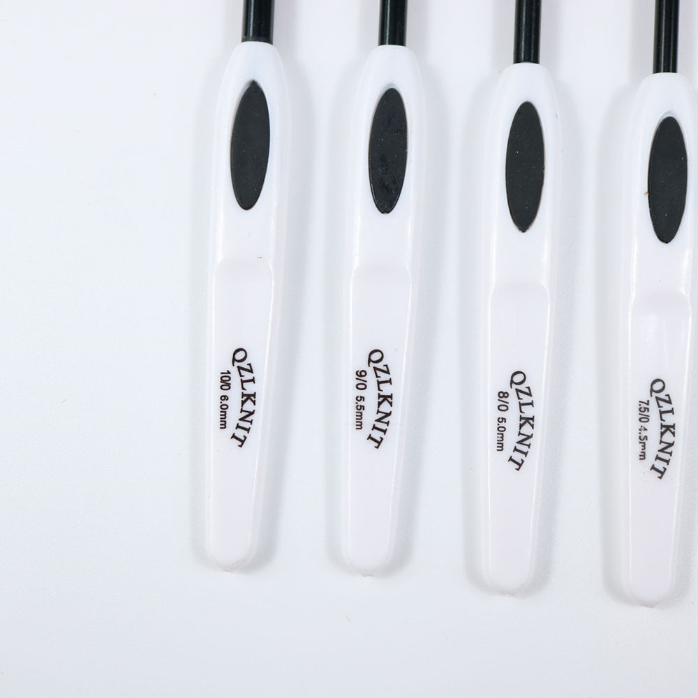 Flower Blue And White Porcelain Aluminum Crochet Hook