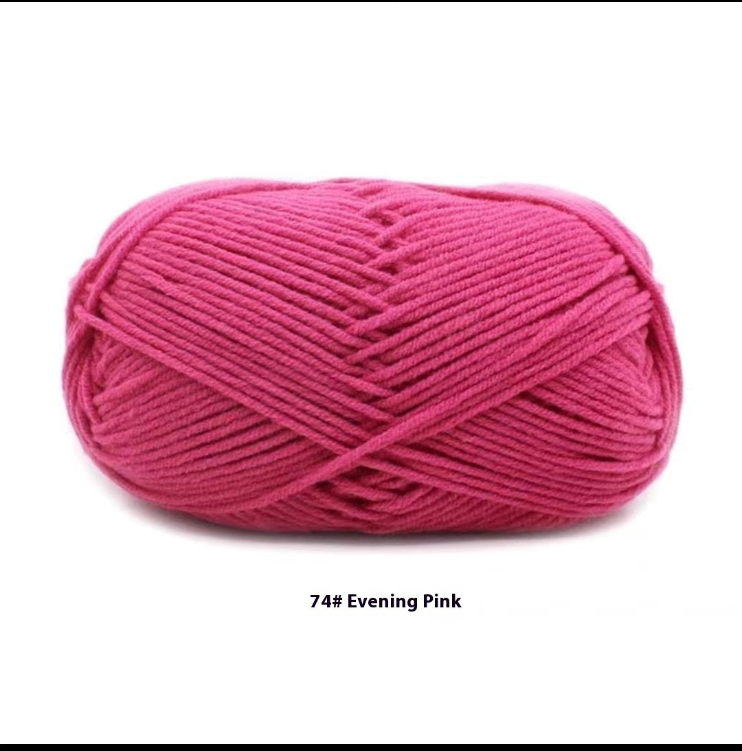 Four-strand Milk Cotton Crochet Cotton Wool Ball