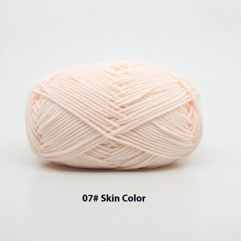 Four-strand Milk Cotton Crochet Cotton Wool Ball
