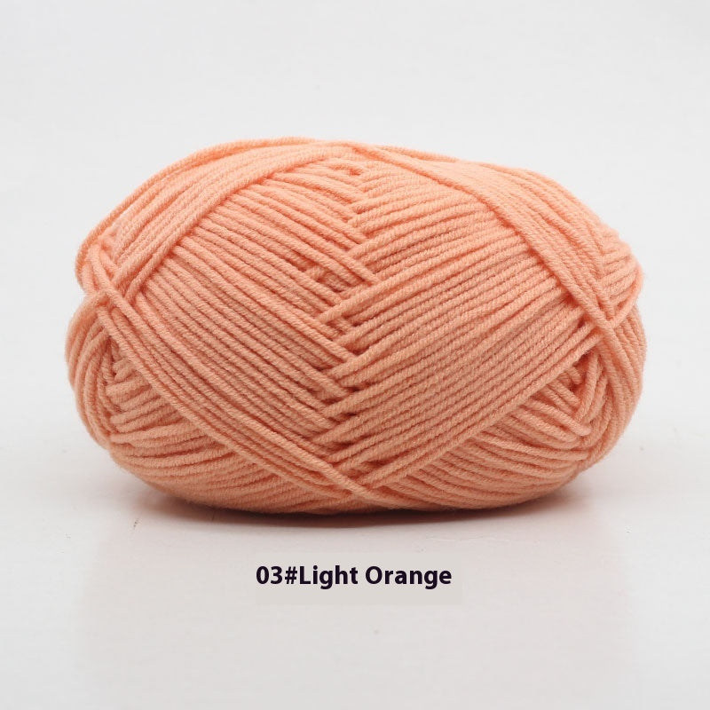 Four-strand Milk Cotton Crochet Cotton Wool Ball