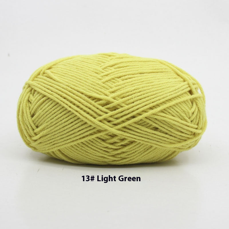 Four-strand Milk Cotton Crochet Cotton Wool Ball