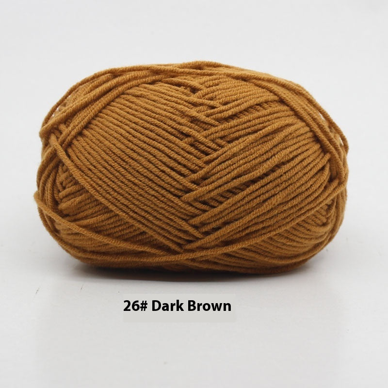 Four-strand Milk Cotton Crochet Cotton Wool Ball