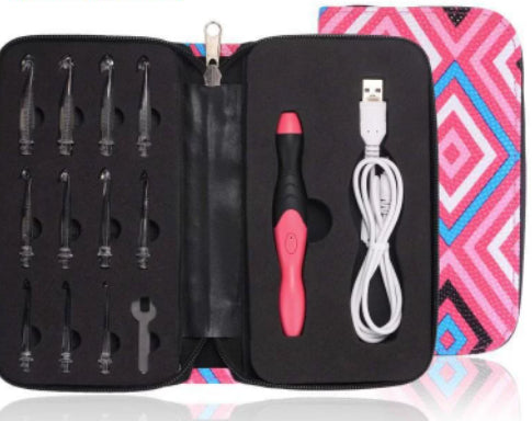 Glowing Crochet Hook Can Be Recharged To Adjust The Brightness