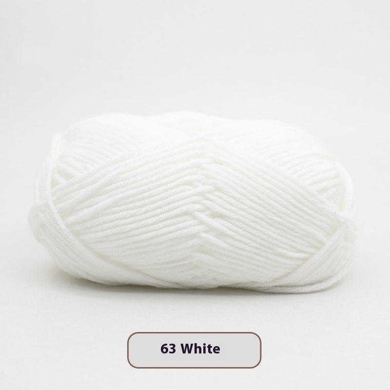Four-strand Milk Cotton Crochet Cotton Wool Ball