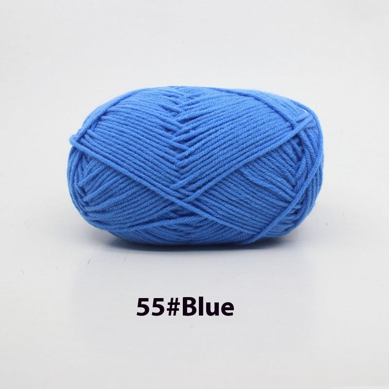 Four-strand Milk Cotton Crochet Cotton Wool Ball