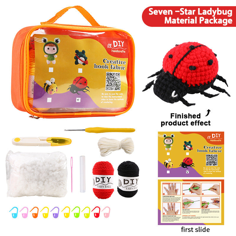 DIY Doll Tool Kit Package Handmade Crochet Woven Material Kit