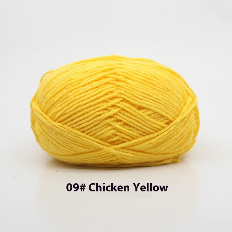 Four-strand Milk Cotton Crochet Cotton Wool Ball