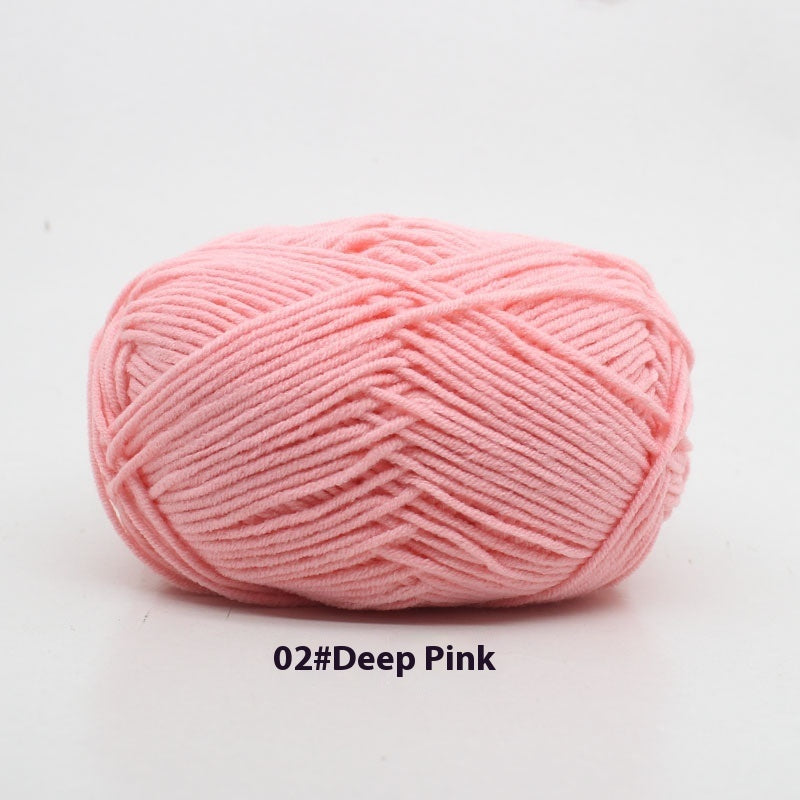 Four-strand Milk Cotton Crochet Cotton Wool Ball
