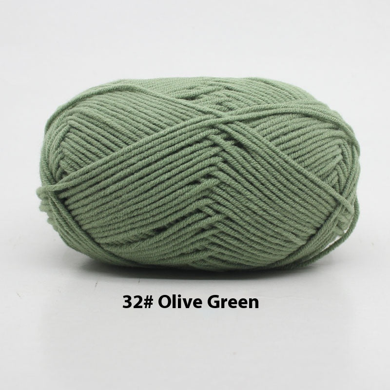 Four-strand Milk Cotton Crochet Cotton Wool Ball