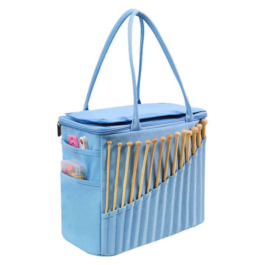 Large-Capacity Crochet Accessory Organizer Tote For Outdoor Travel