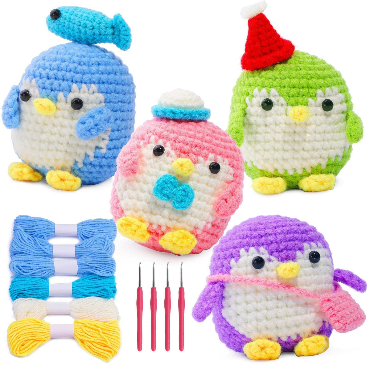 Handmade Diy Wool Ball Doll Crochet Material Package