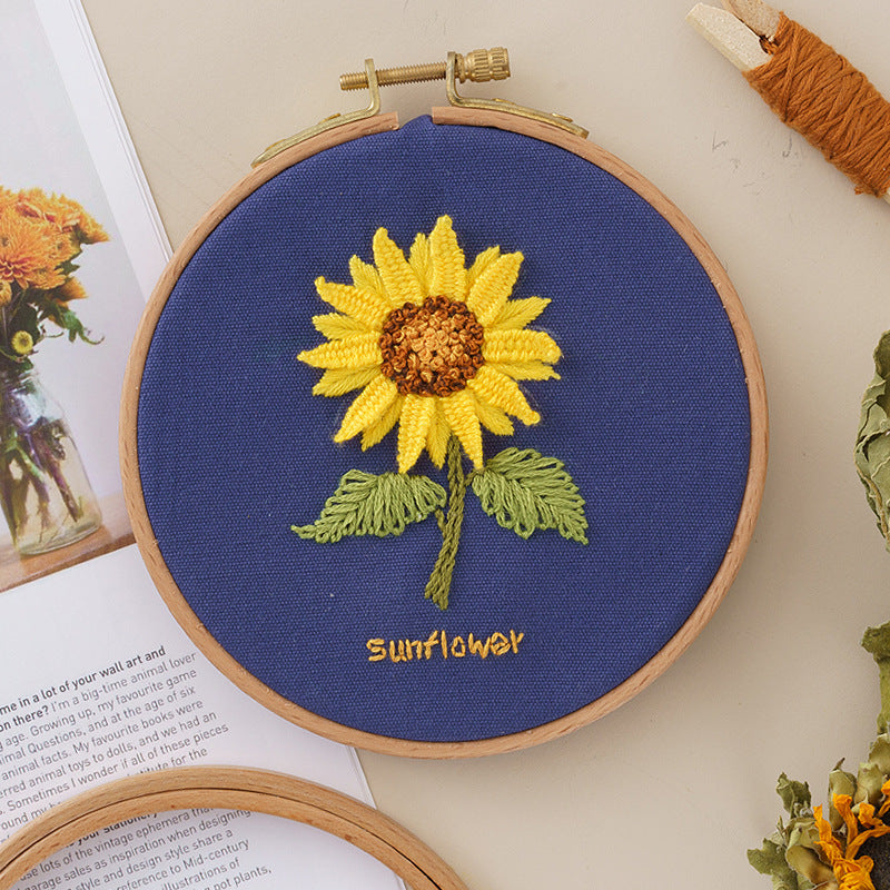 DIY Flower Material Pack Beginners Embroider