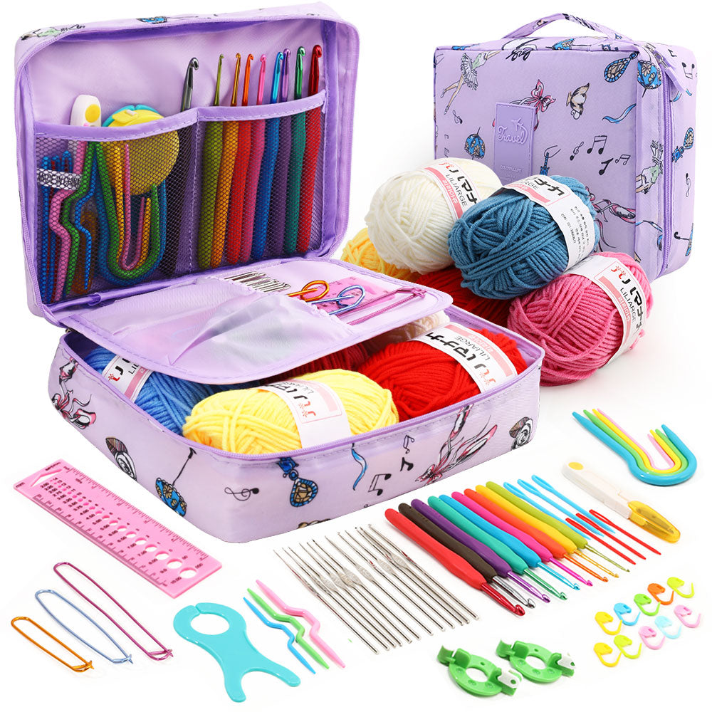 Beginner Beginner Crochet Suit Multi-color Storage Bag