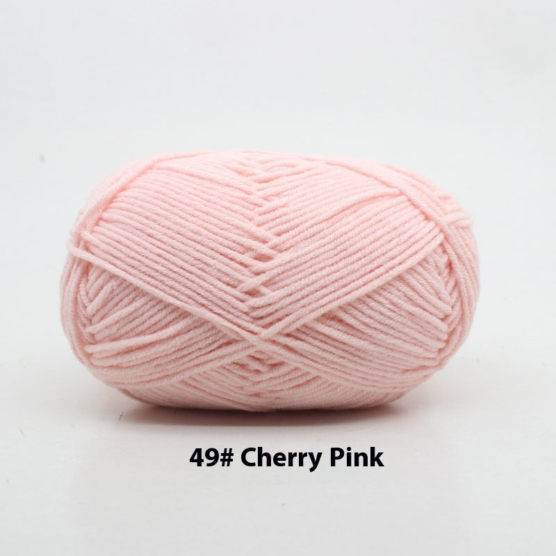 Four-strand Milk Cotton Crochet Cotton Wool Ball