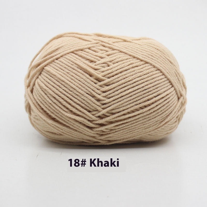 Four-strand Milk Cotton Crochet Cotton Wool Ball