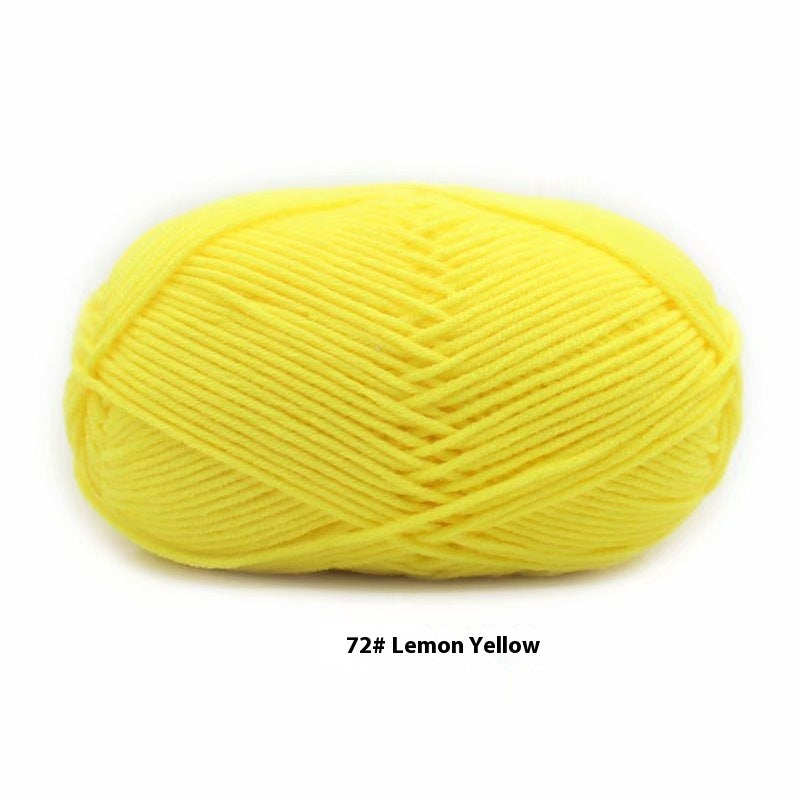 Four-strand Milk Cotton Crochet Cotton Wool Ball