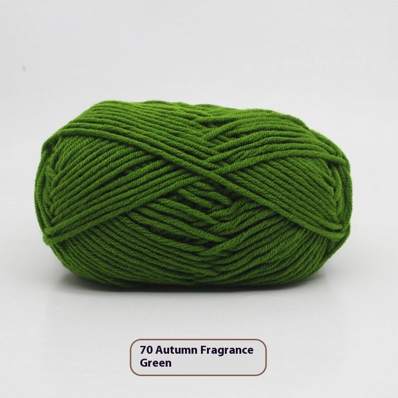 Four-strand Milk Cotton Crochet Cotton Wool Ball