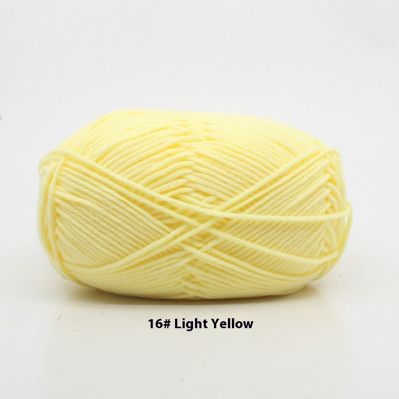 Four-strand Milk Cotton Crochet Cotton Wool Ball