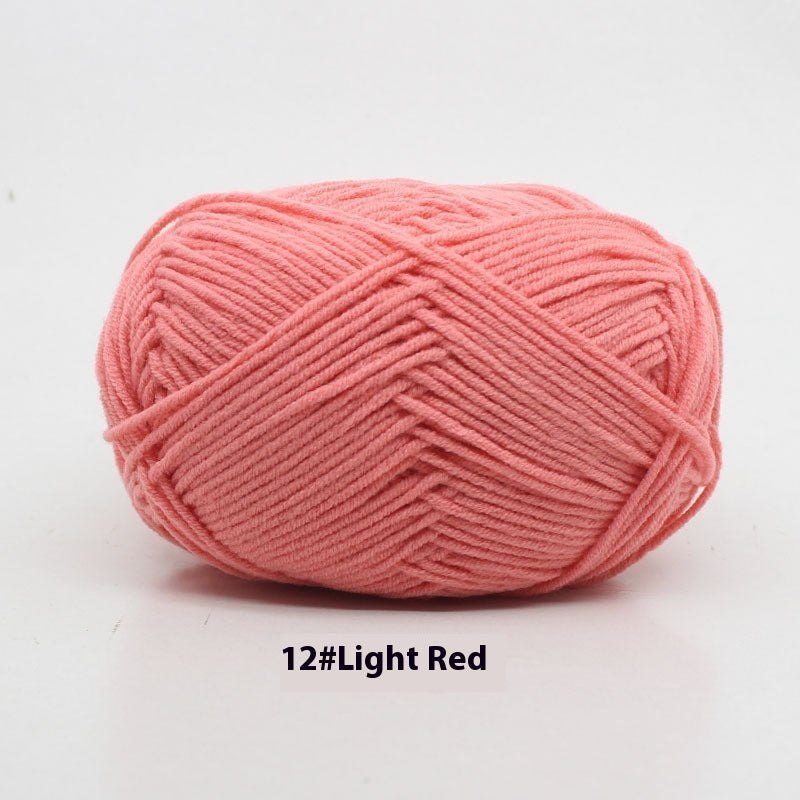 Four-strand Milk Cotton Crochet Cotton Wool Ball