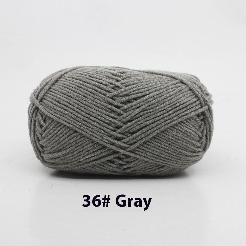 Four-strand Milk Cotton Crochet Cotton Wool Ball