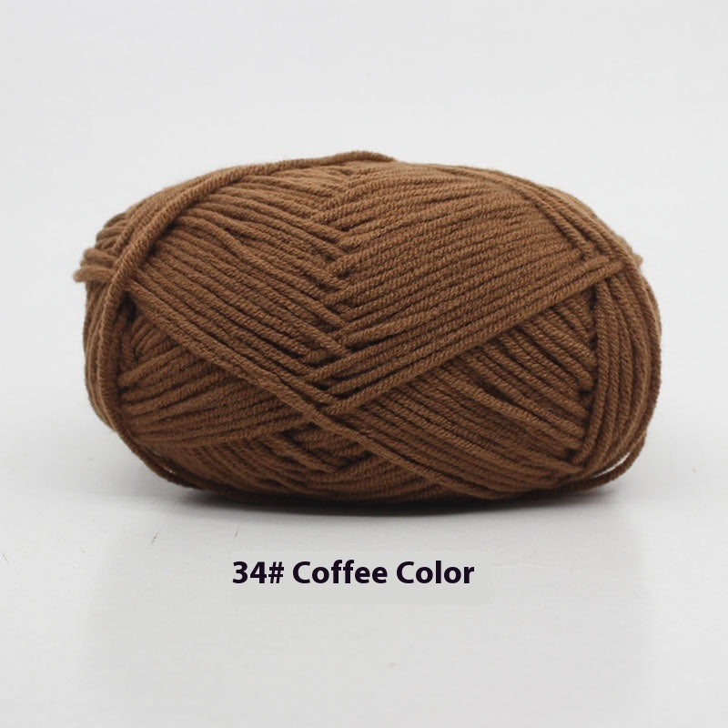 Four-strand Milk Cotton Crochet Cotton Wool Ball