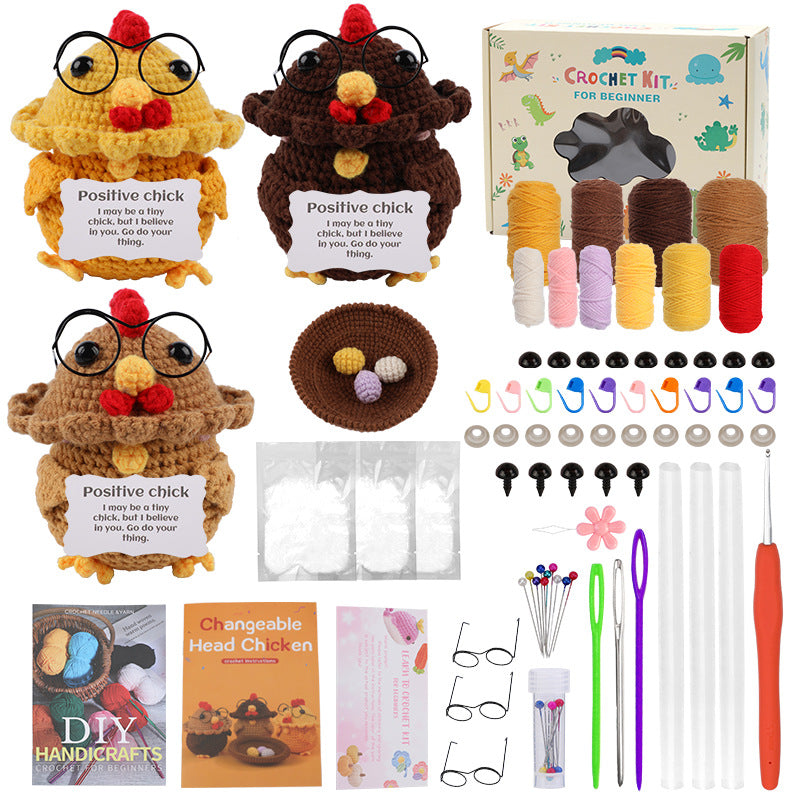 Converter Chicken Handmade Diy Crochet Material Package