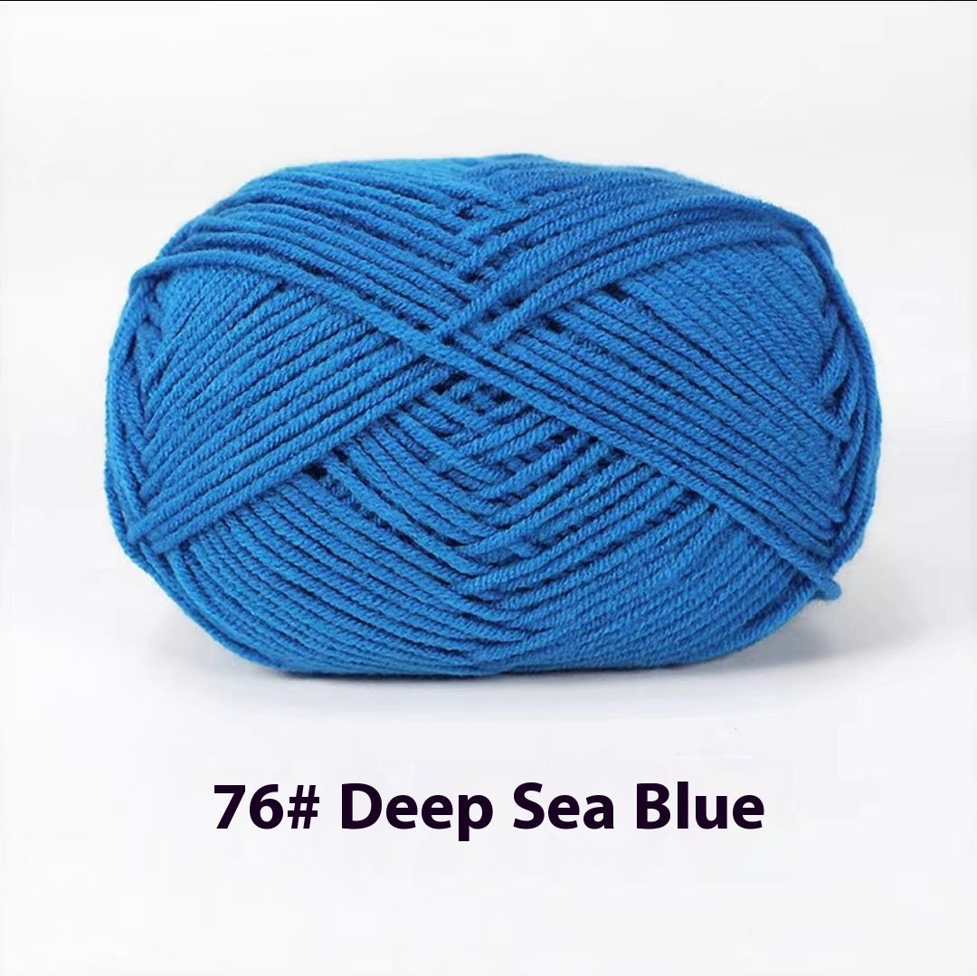 Four-strand Milk Cotton Crochet Cotton Wool Ball