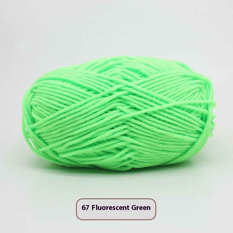 Four-strand Milk Cotton Crochet Cotton Wool Ball
