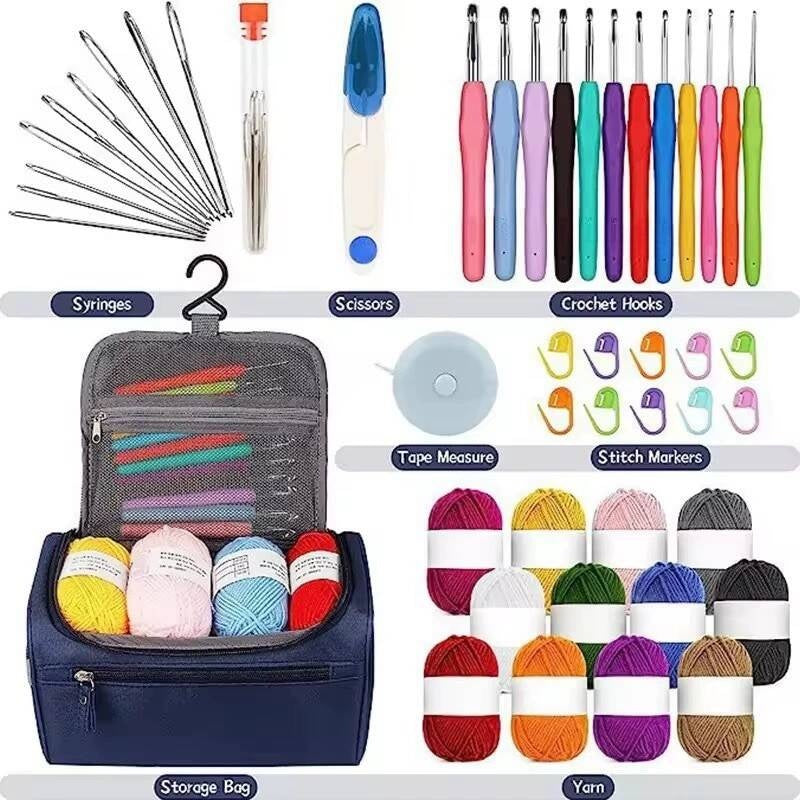Crochet Kit With 46 Premium Pieces