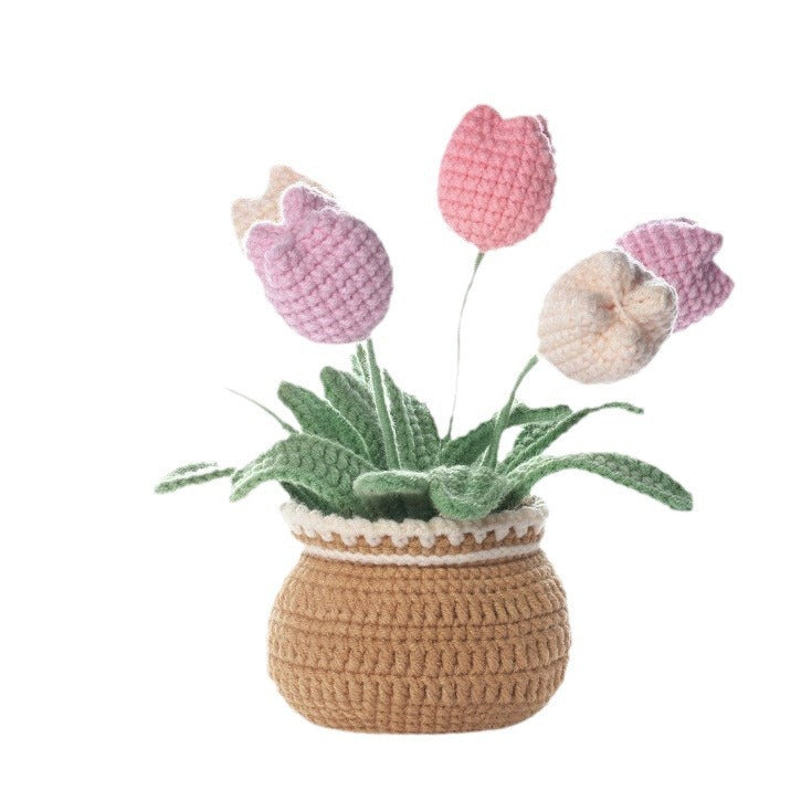 Handmade Woven Doll Crochet Material Bag