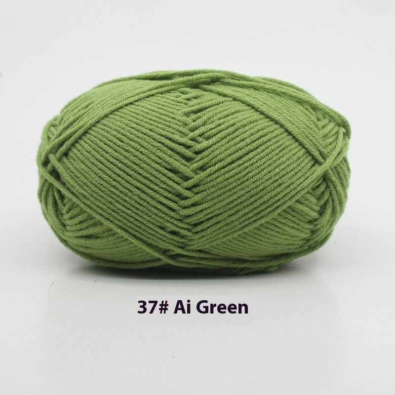 Four-strand Milk Cotton Crochet Cotton Wool Ball