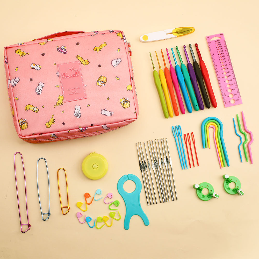Beginner Beginner Crochet Suit Multi-color Storage Bag