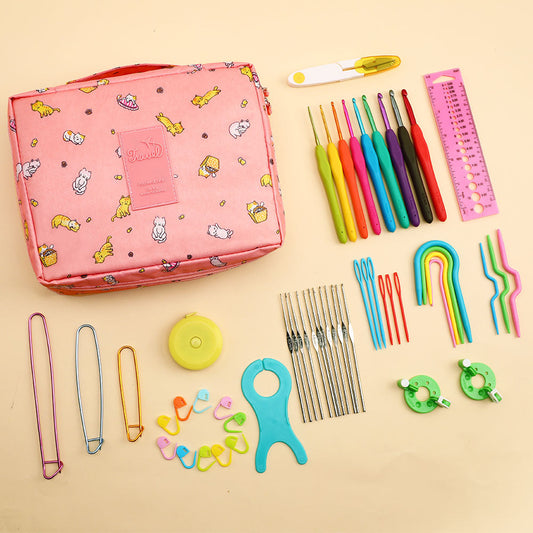 Beginner Beginner Crochet Suit Multi-color Storage Bag