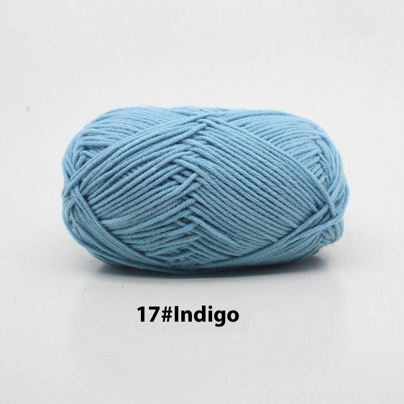 Four-strand Milk Cotton Crochet Cotton Wool Ball
