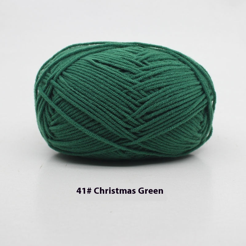 Four-strand Milk Cotton Crochet Cotton Wool Ball