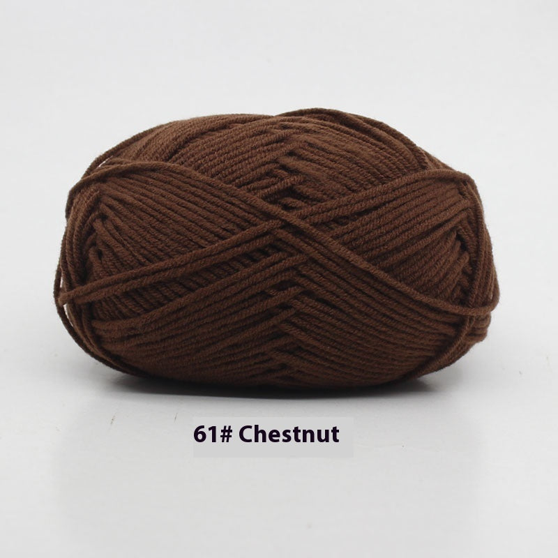 Four-strand Milk Cotton Crochet Cotton Wool Ball