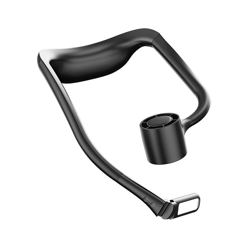 Hanging Neck Portable Usb Charging Fan With Light