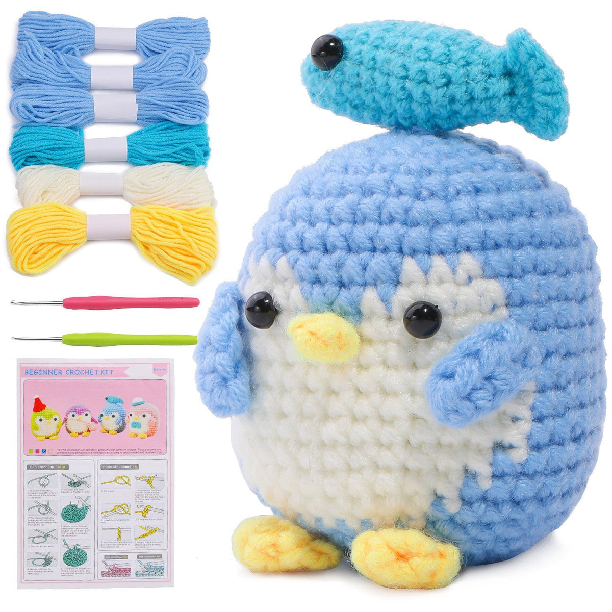 Handmade Diy Wool Ball Doll Crochet Material Package